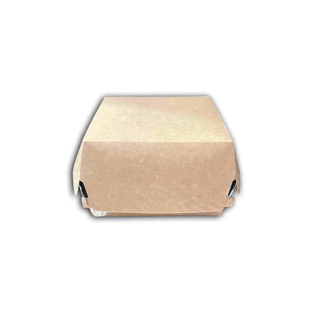 Hamburger Box (Brown/Silver) | 1000 Pieces