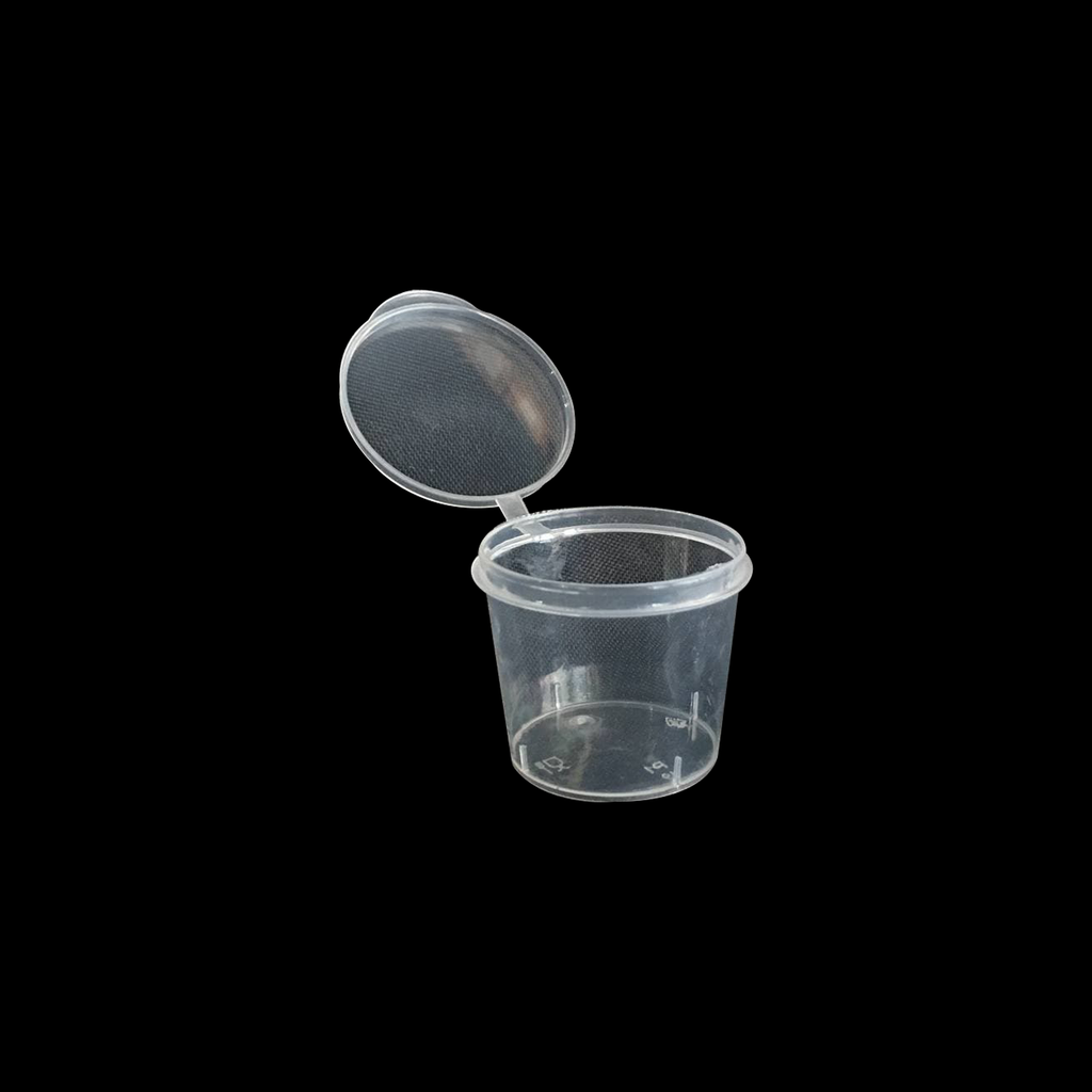 Hinged Sauce Cup 1oz | 50 Pieces