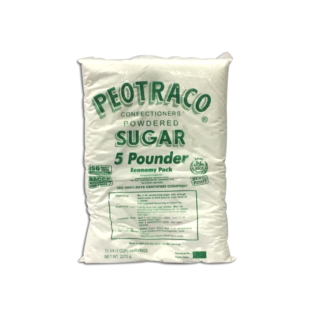 Peotraco Confectioner's Powdered Sugar  (5lbs x 11 Packs)