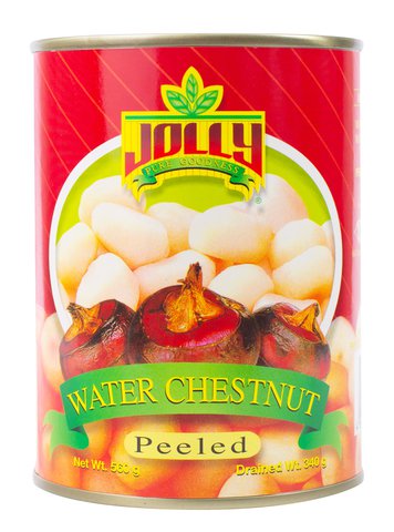 Jolly Water Chestnut Peeled 560g.