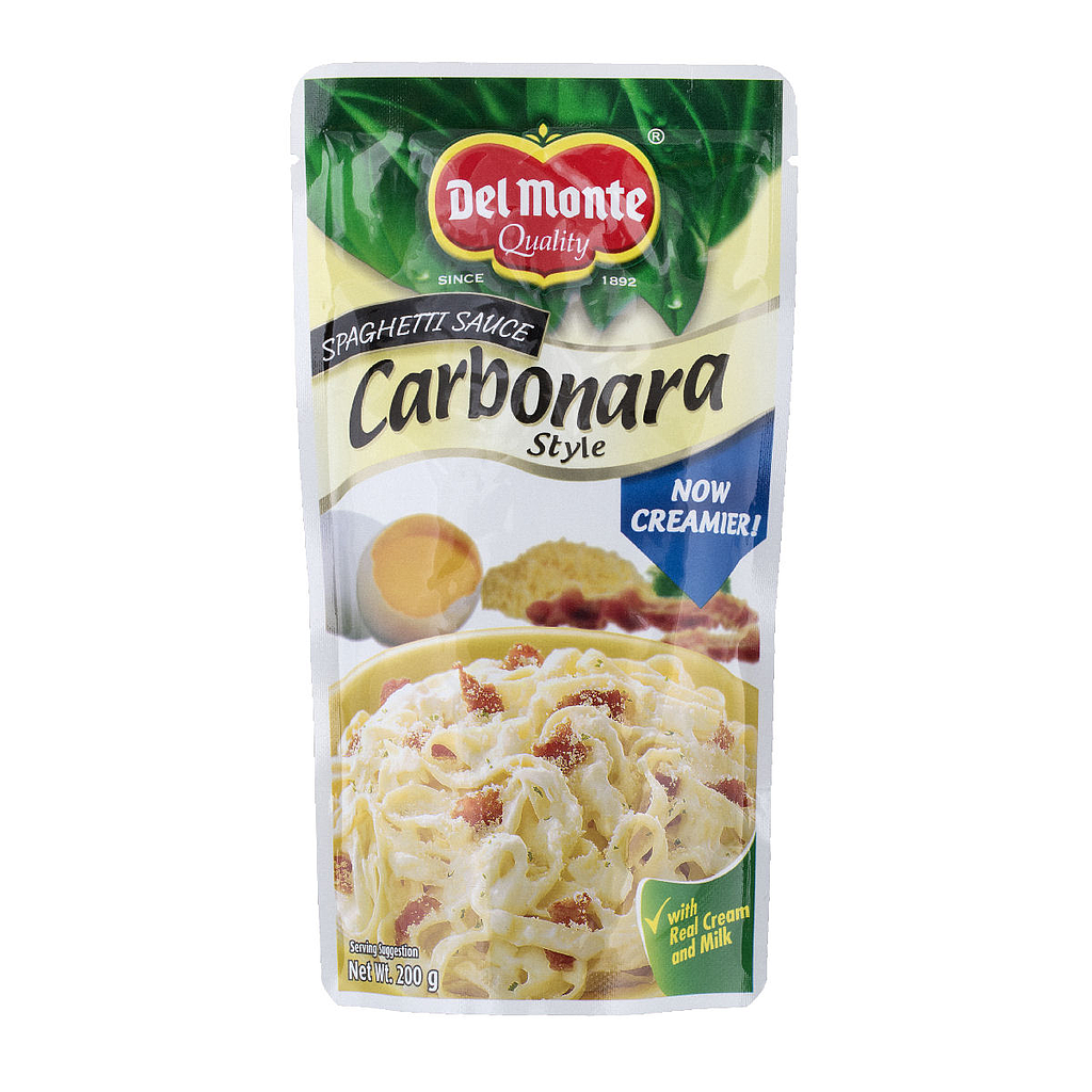 Del Monte Carbonara Pasta Sauce [200g.] Dan & Liz Online Store